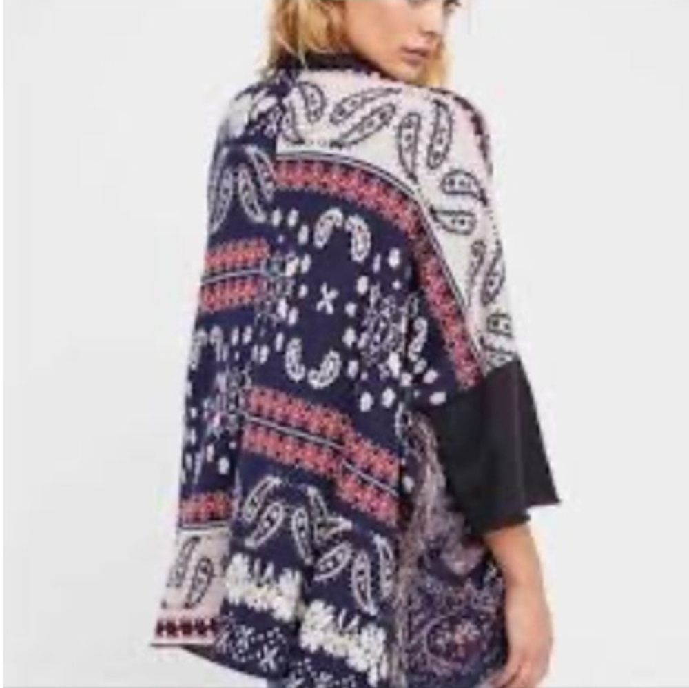 FREE PEOPLE Pieced With Paisley Tunic size M/L - Picture 2 of 10